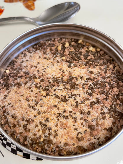 Close up of Kewalo’s Red Hawaiian Salt Rub. Foodie gifts